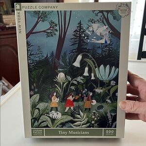 New York Puzzle Company Enchanted Forest Jigsaw Puzzle Tiny Musicians 500 Piece
